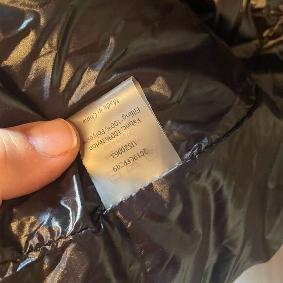 UNIVERSAL STANDARD | blue black kanda asymmetrical puffer coat S NWT $248 - Picture 13 of 16